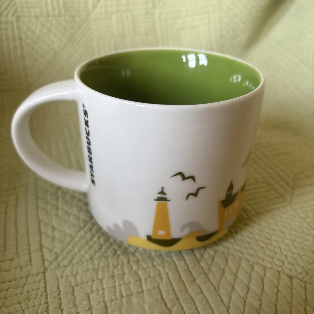 Starbucks You Are Here Collection Wisconsin Coffee & Tea Mug, White/Green